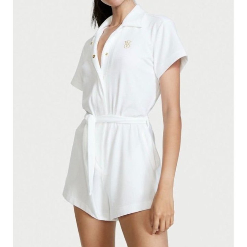 VS Terry Romper Cover- Up Robe White XL‎